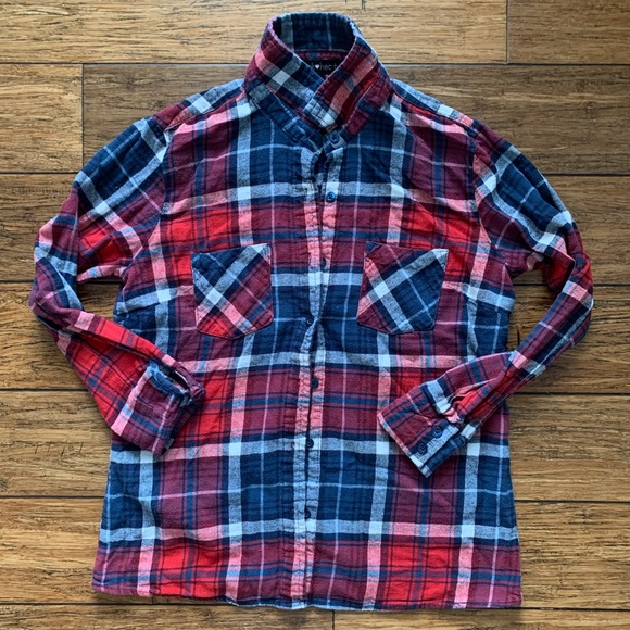 Blue Flannel Button Down Shirt | Poshmark